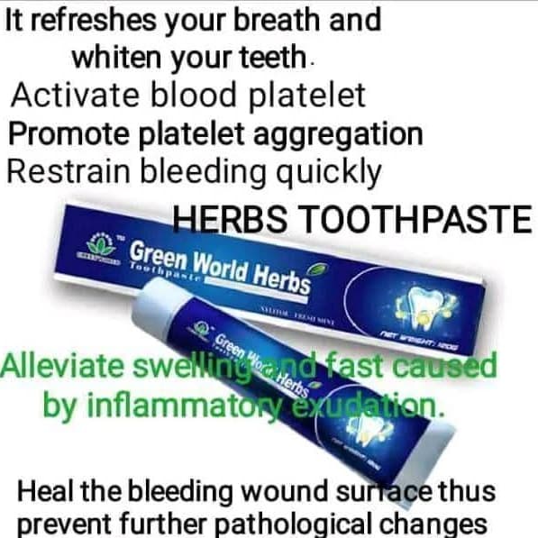 Herbal tooth paste