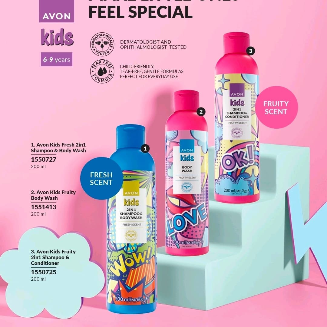 Kids shampoo and body wash