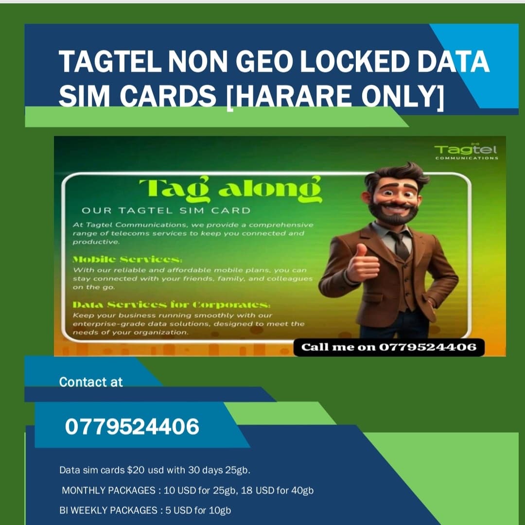 Tagtel Non-Geolocked Data SIM Cards